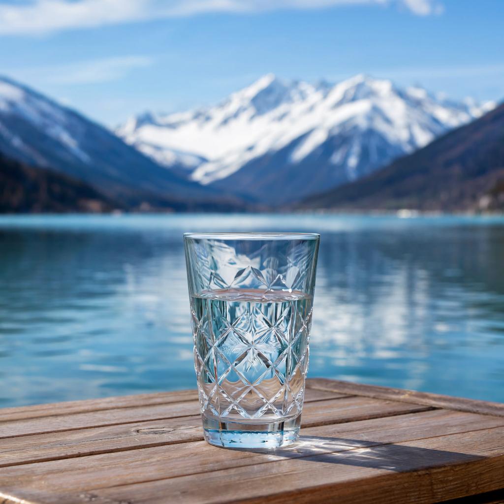 Клиенты пьют воду